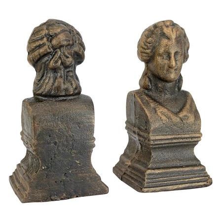 Design Toscano Beatrice the Guide of The Divine Comedy Cast Iron Bookend Pair SP2107